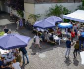 Vogelperspektive - Eindrücke des Jubiäums-Events in der Sophienstr. Karlsruhe